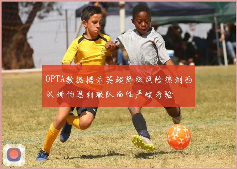 OPTA数据揭示英超降级风险热刺西汉姆伯恩利狼队面临严峻考验